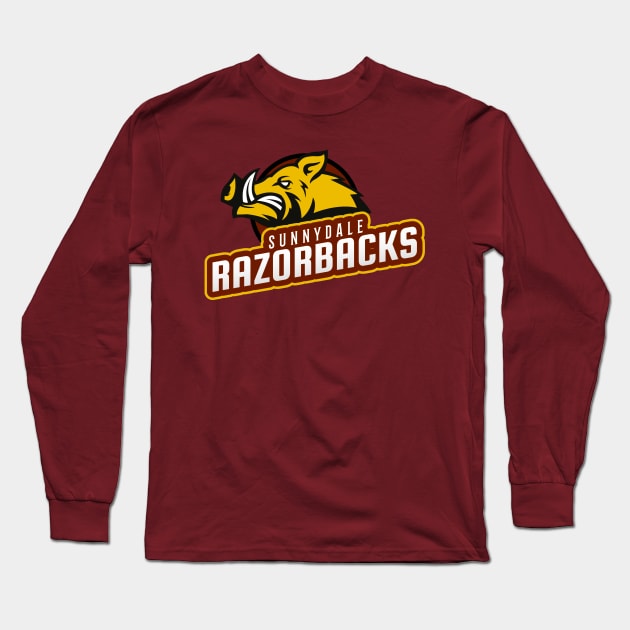 Sunnydale Razorbacks Long Sleeve T-Shirt by Meta Cortex